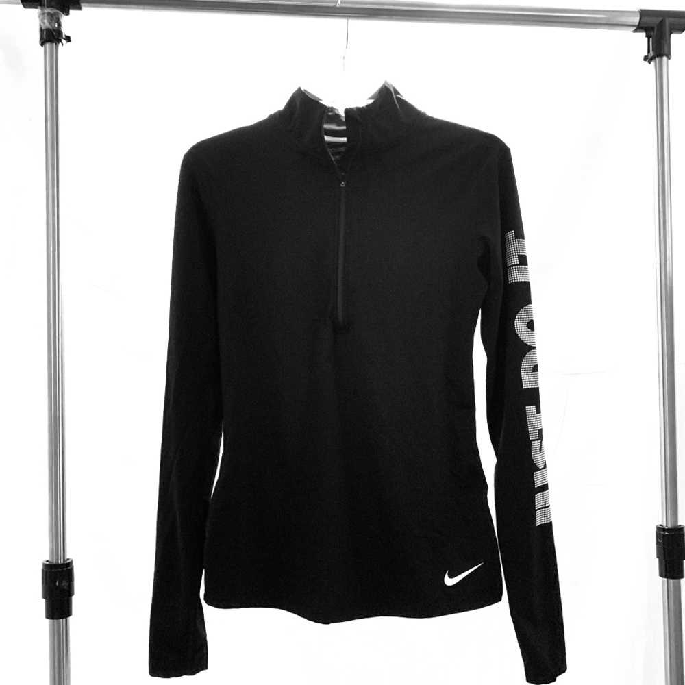 Nike, just do it, pro fit quarter zip jacket
